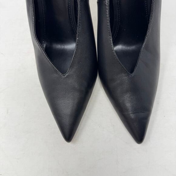 Steve Madden Black Pointed Toe High Heel Pumps Size 9 Stiletto Dress Party Shoes - Picture 3 of 11